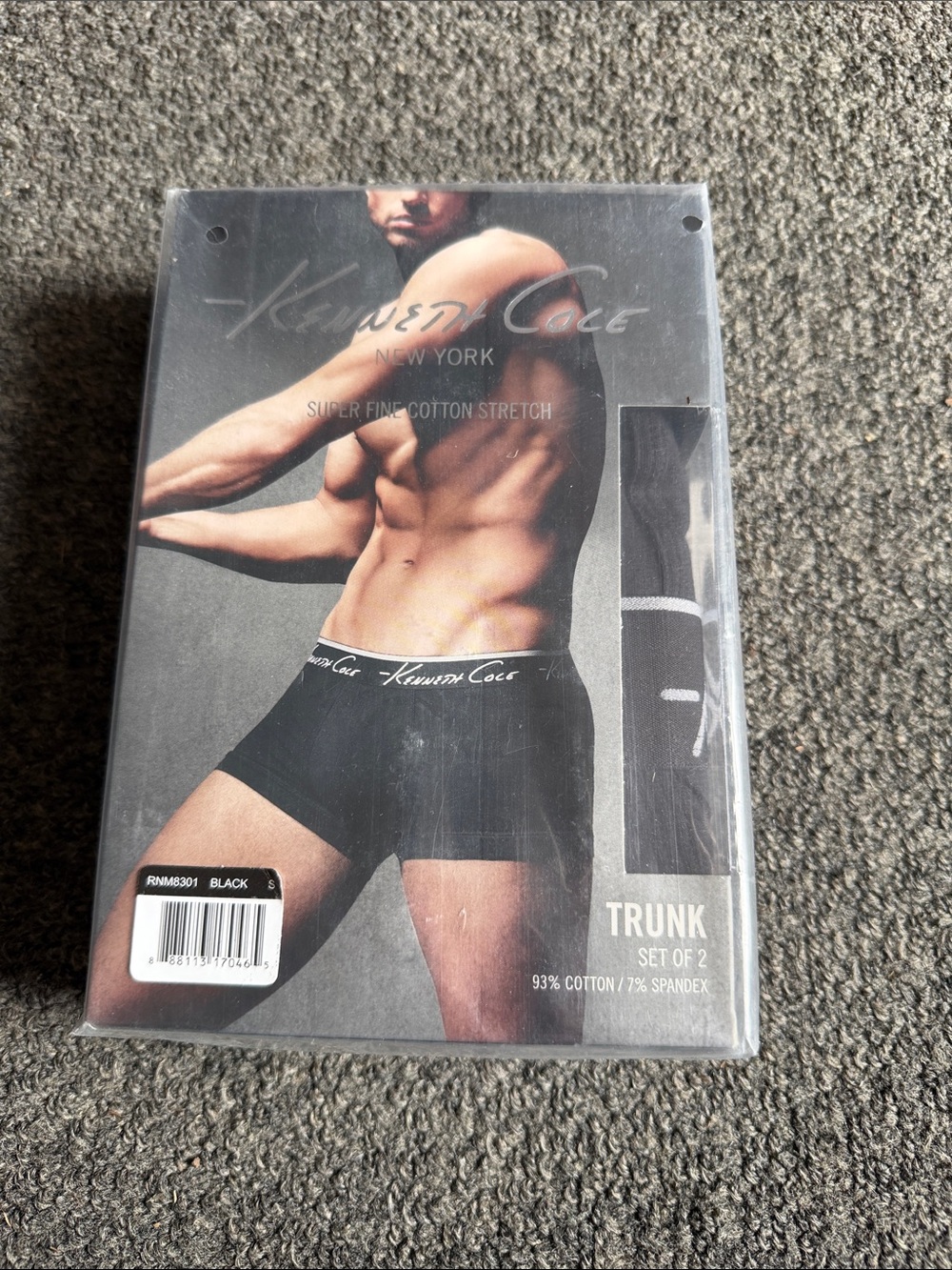 Kenneth Cole Men's Black Trunk Briefs - Set of 2